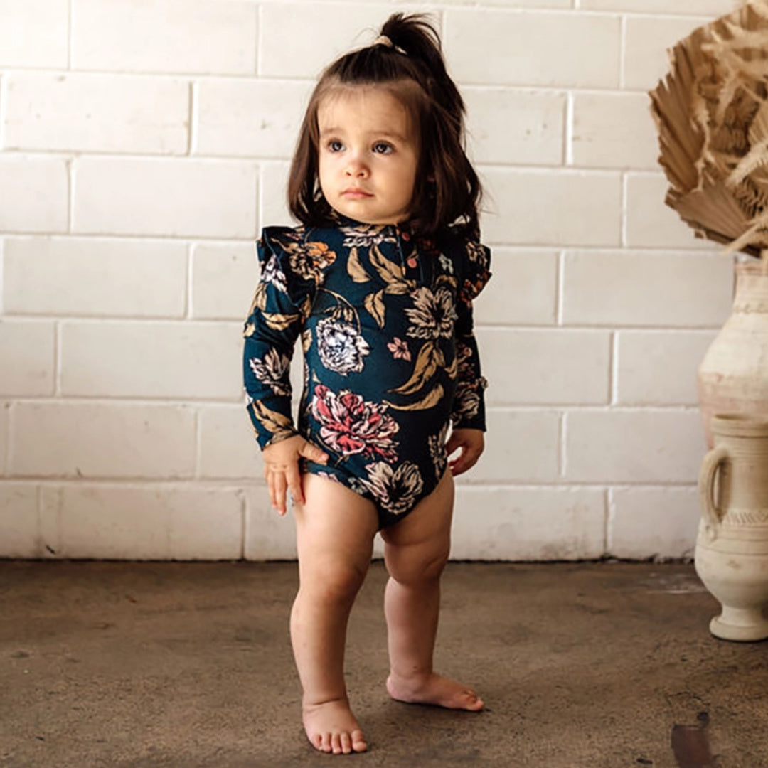 SNUGGLE HUNNY ORGANIC LONG SLEEVE BODYSUIT - BELLE