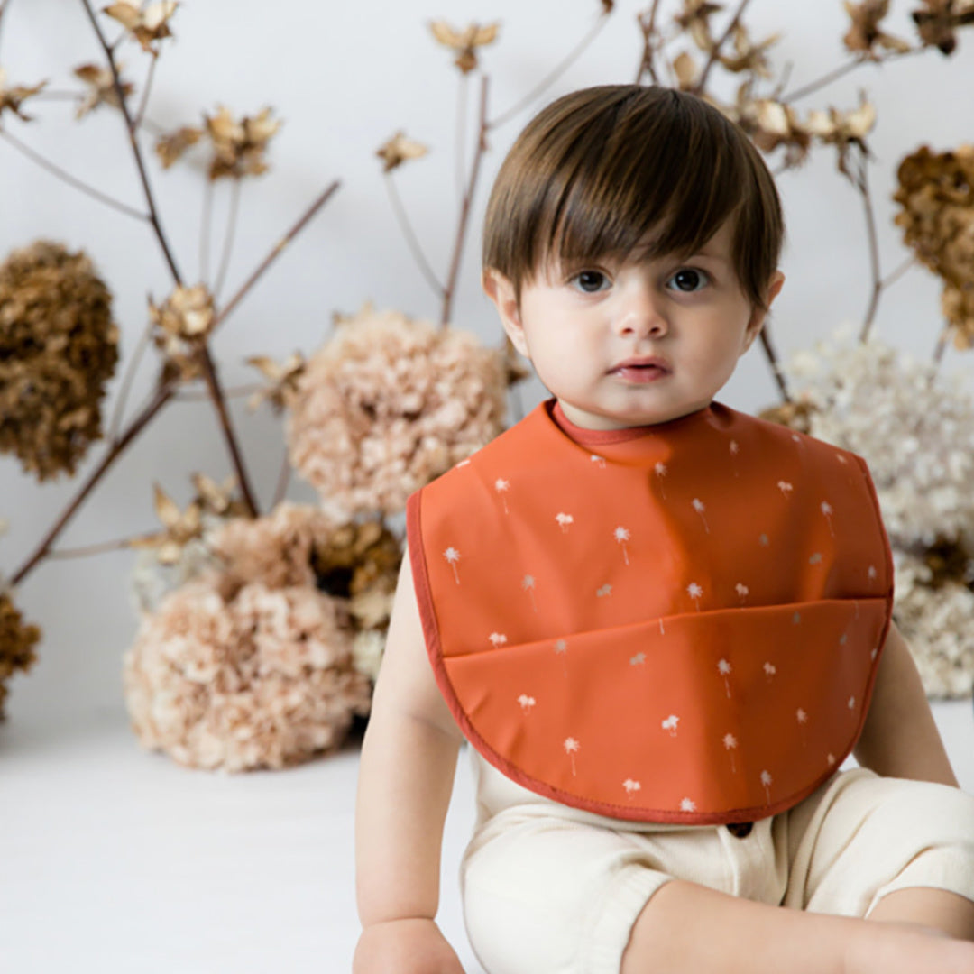 SNUGGLE HUNNY WATERPROOF BABY BIB - PALM