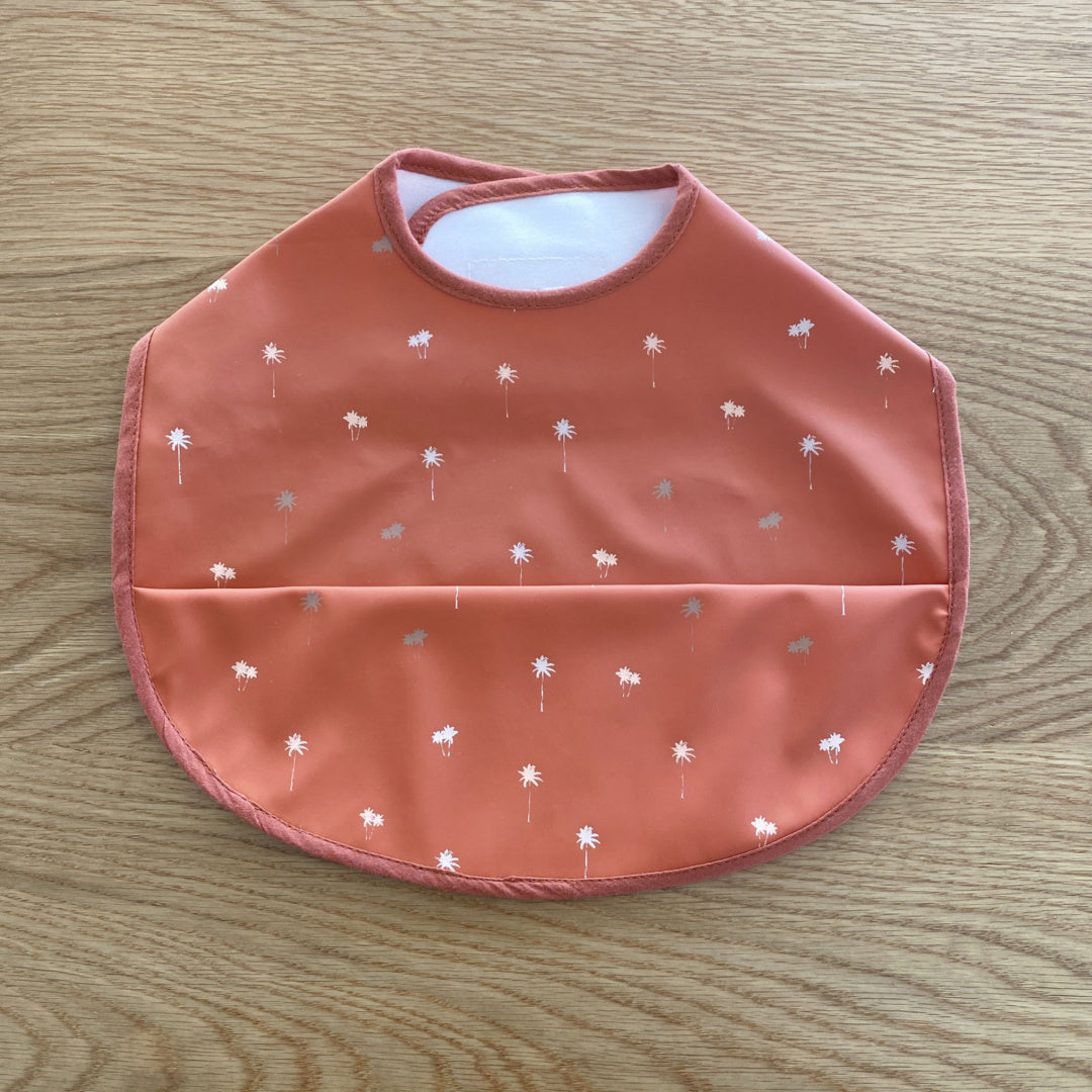 SNUGGLE HUNNY WATERPROOF BABY BIB - PALM