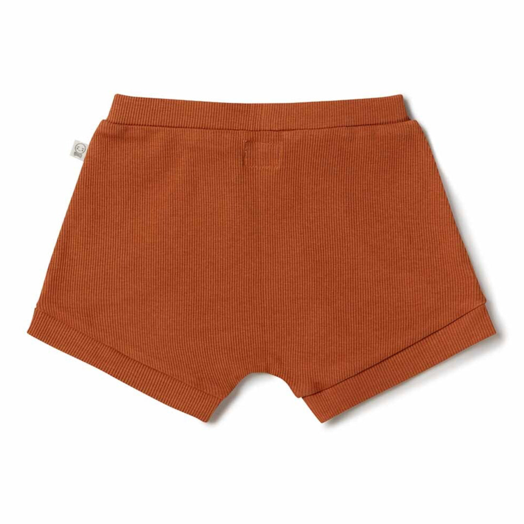 SNUGGLE HUNNY ORGANIC BABY SHORTS - BISCUIT