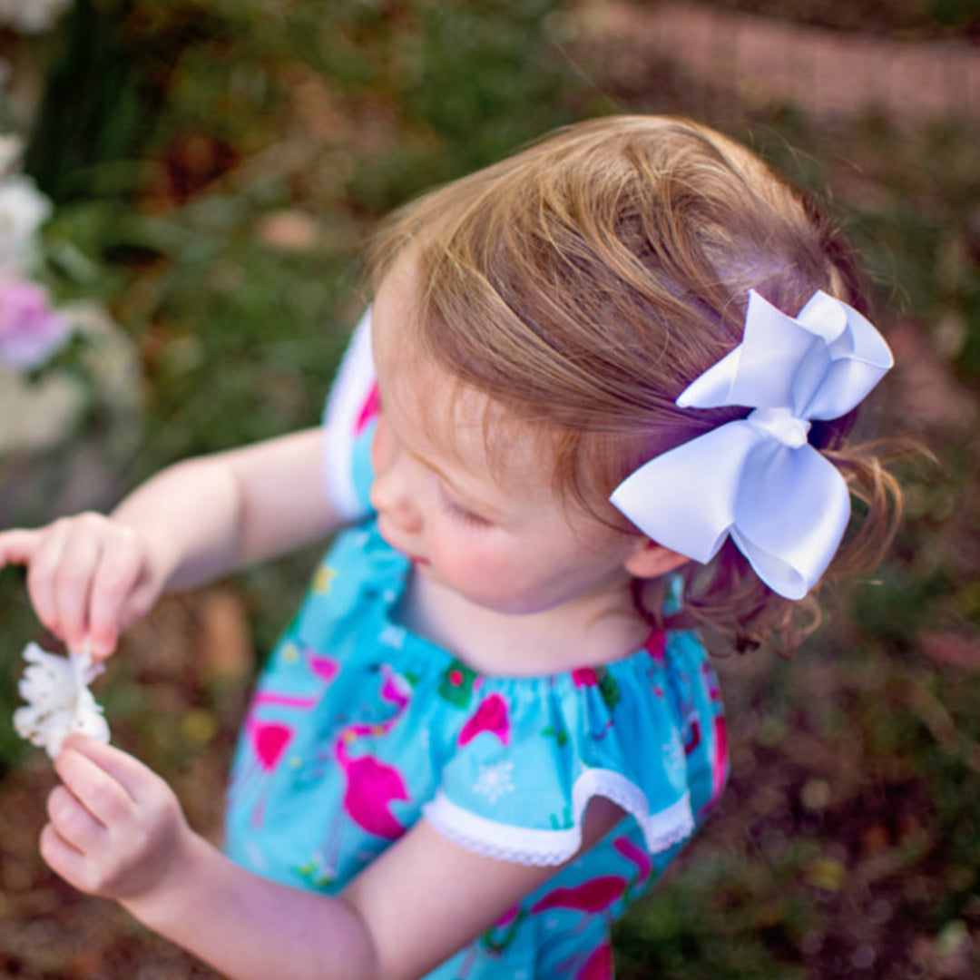 SNUGGLE HUNNY BOW CLIP MEDIUM - WHITE