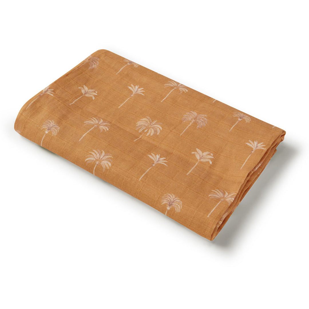 SNUGGLE HUNNY ORGANIC MUSLIN WRAP - BRONZE PALM