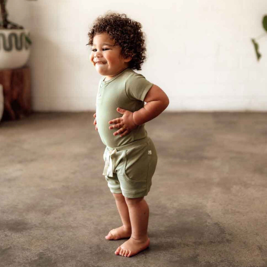 SNUGGLE HUNNY ORGANIC BABY SHORTS - DEWKIST