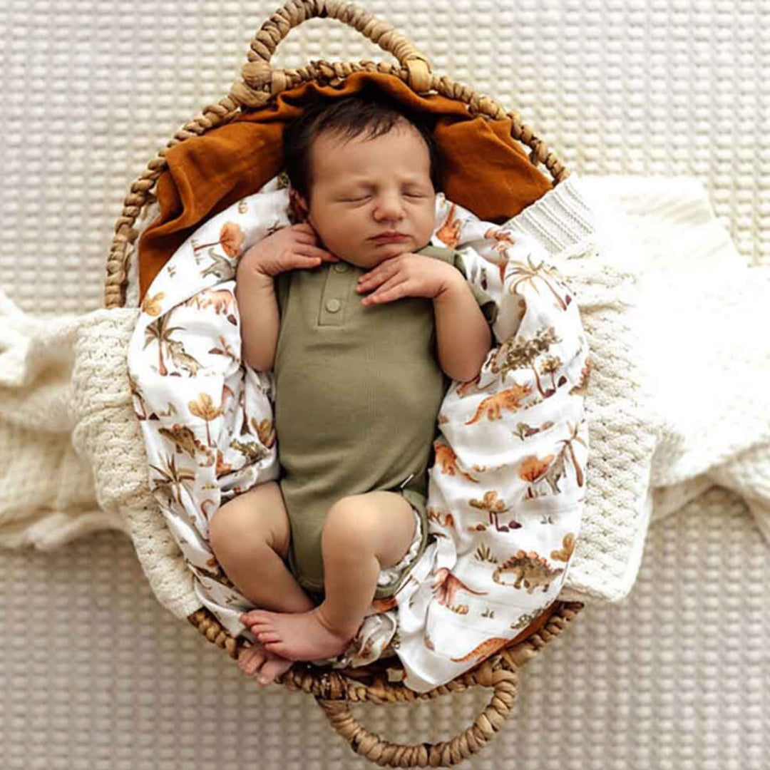 SNUGGLE HUNNY ORGANIC SHORT SLEEVE BODYSUIT - DEWKIST