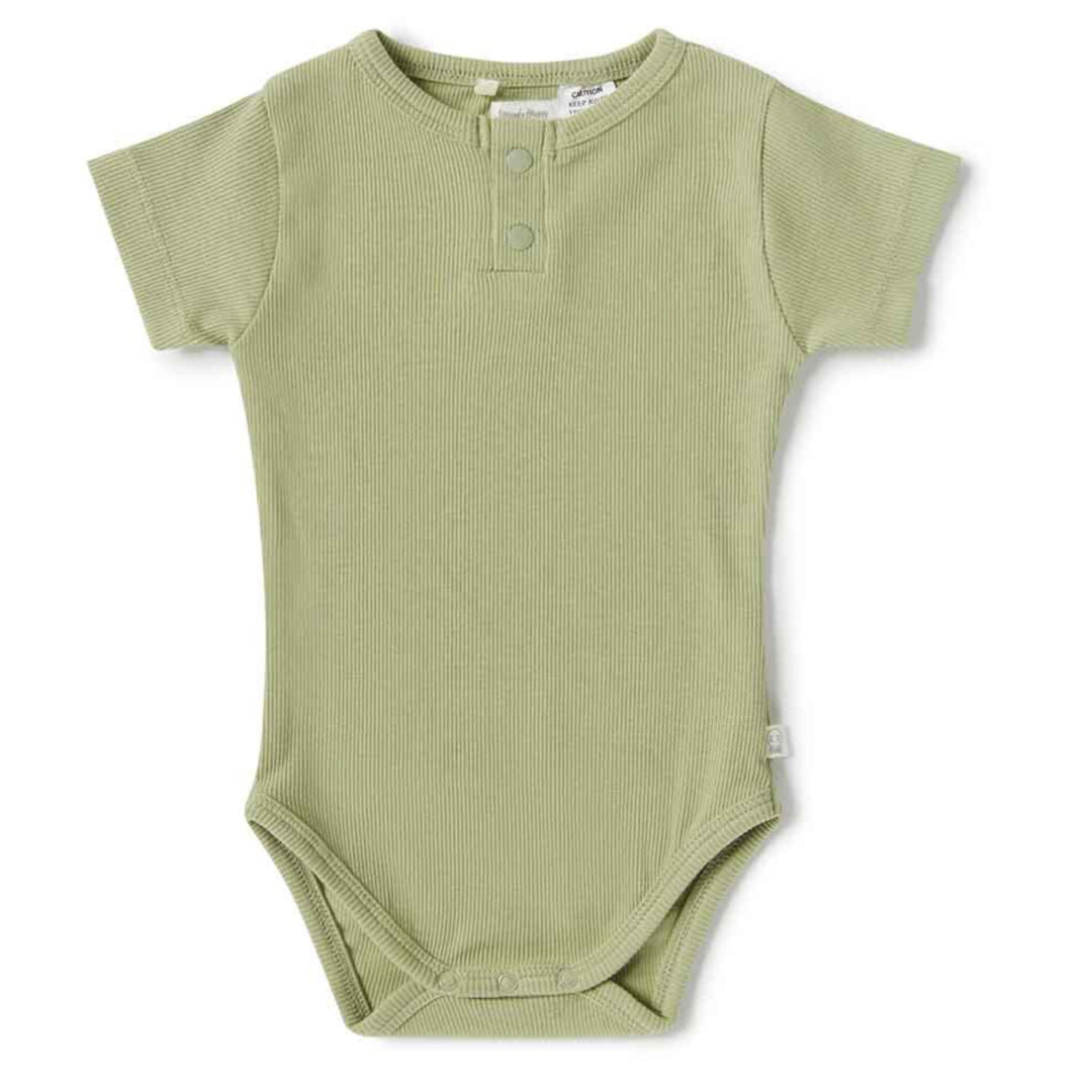 SNUGGLE HUNNY ORGANIC SHORT SLEEVE BODYSUIT - DEWKIST