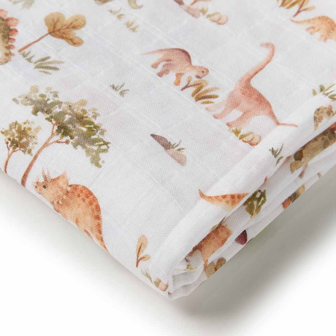 SNUGGLE HUNNY ORGANIC MUSLIN WRAP - DINO
