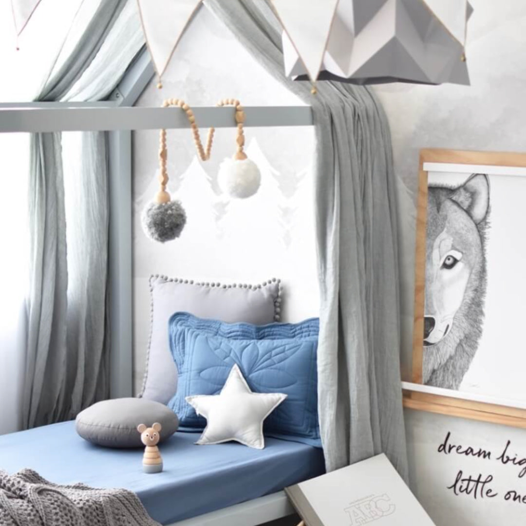 SNUGGLE HUNNY ORGANIC FITTED COT SHEET - REIGN