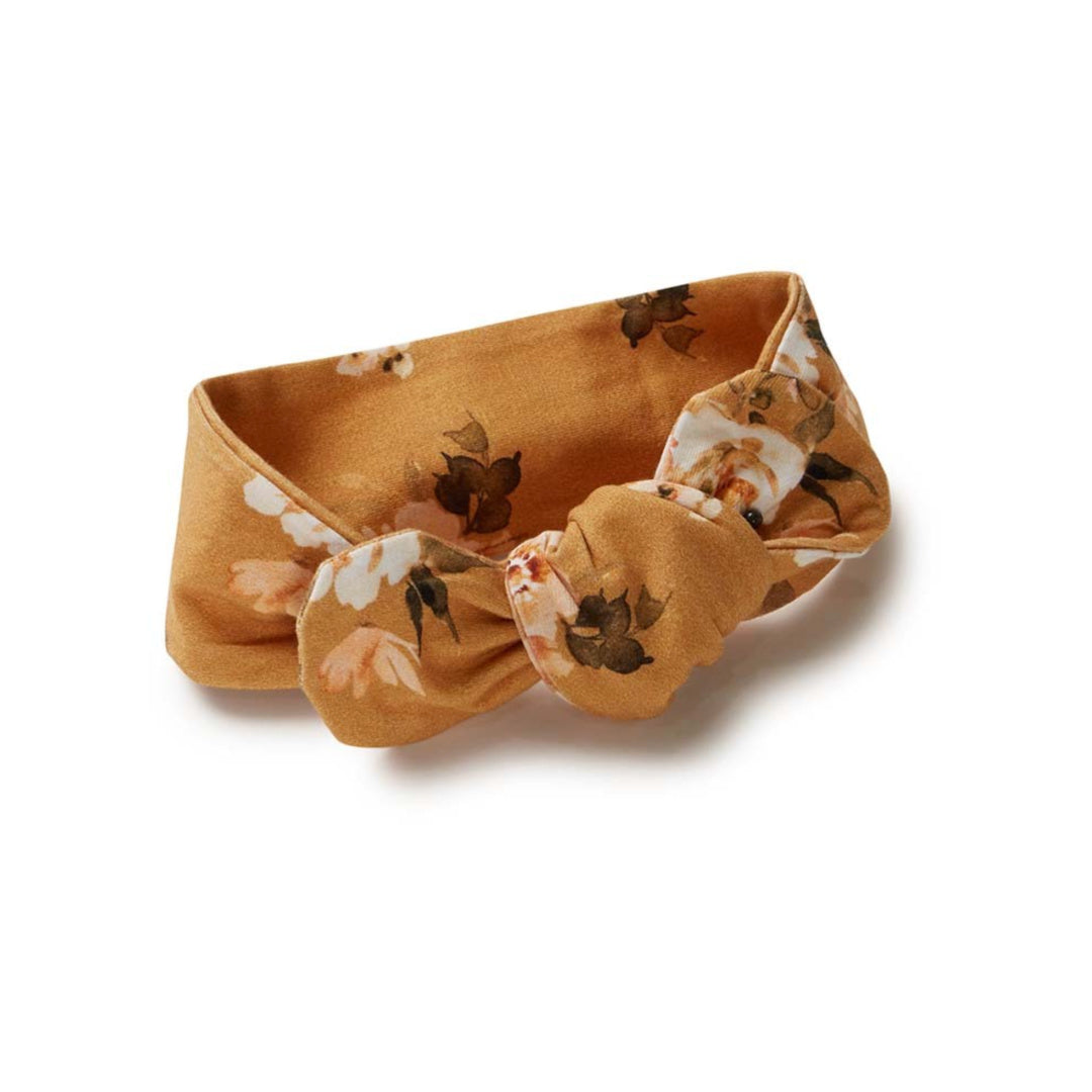 SNUGGLE HUNNY ORGANIC TOPKNOT - GOLDEN FLOWER
