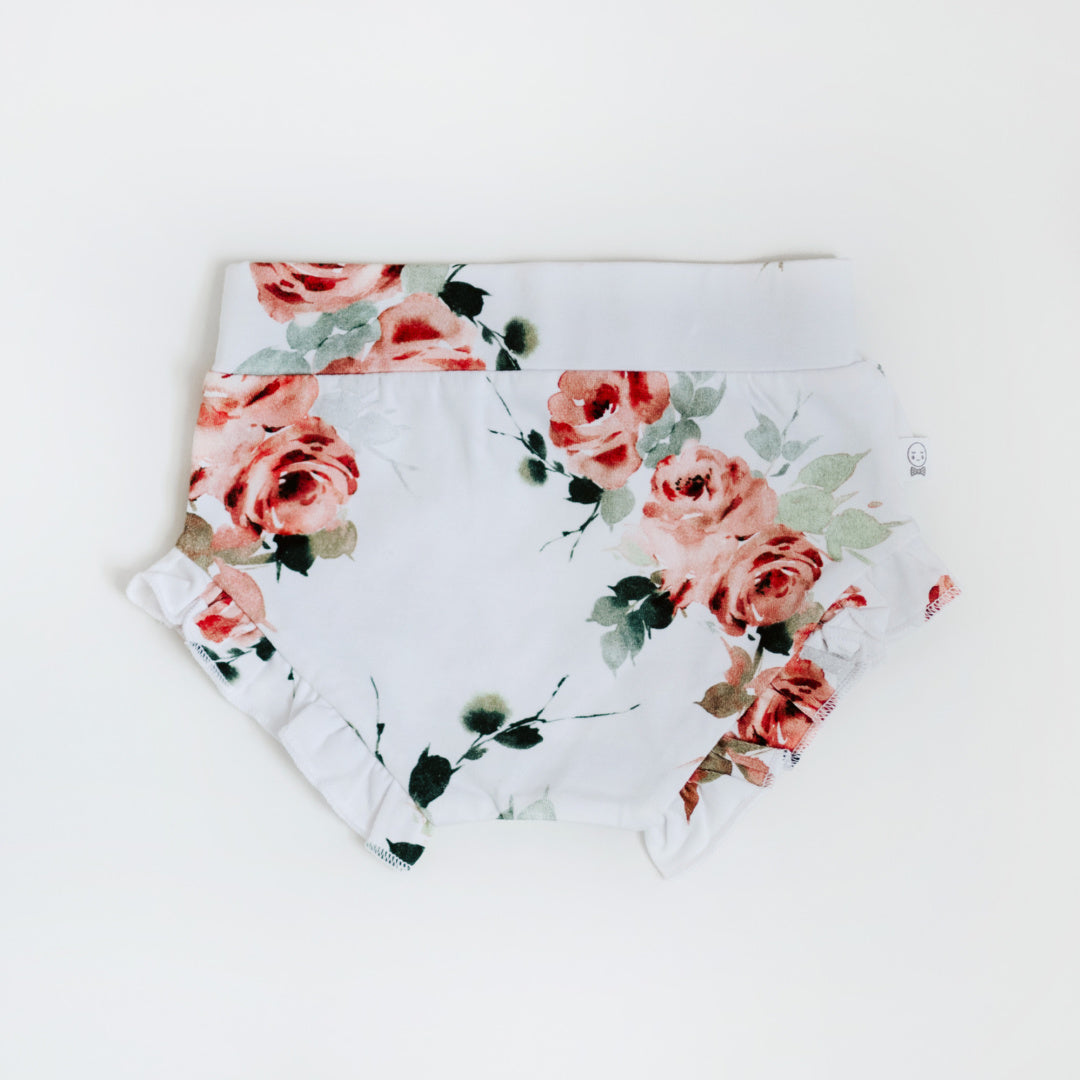 SNUGGLE HUNNY ORGANIC HIGH WAIST BLOOMERS - ROSEBUD