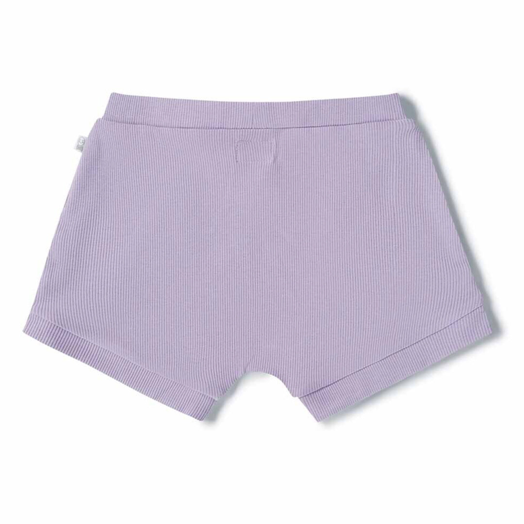SNUGGLE HUNNY ORGANIC BABY SHORTS - JACARANDA