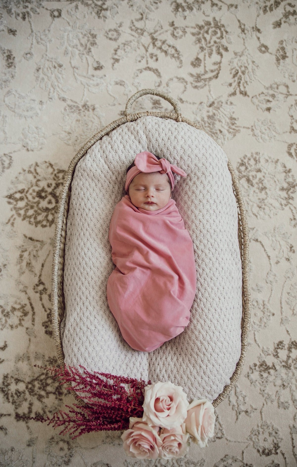 SNUGGLE HUNNY ORGANIC JERSEY WRAP AND TOPKNOT SET - JEWELL