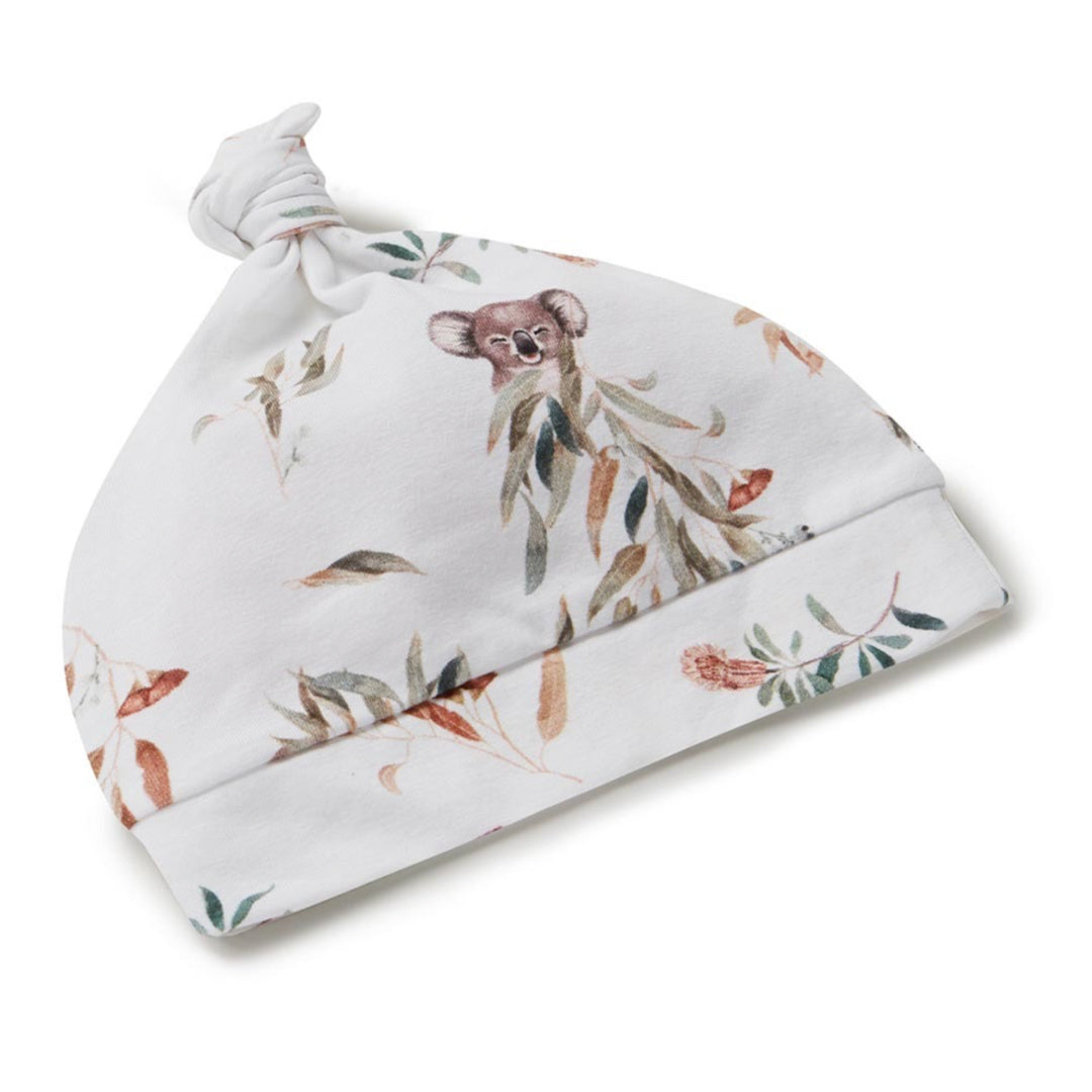 SNUGGLE HUNNY ORGANIC JERSEY WRAP AND BEANIE SET - KOALA