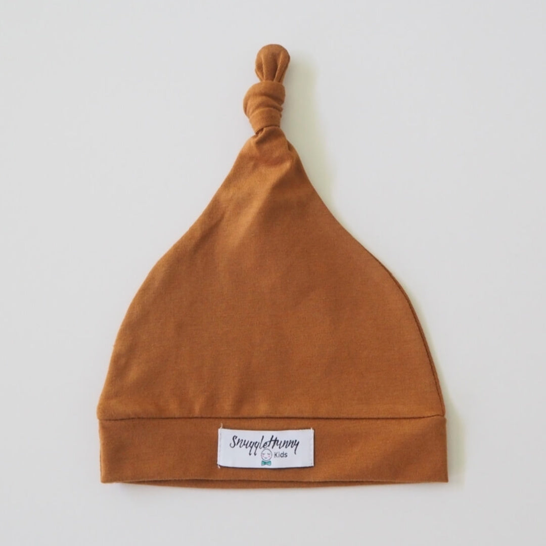 SNUGGLE HUNNY KNOTTED BEANIE - BRONZE