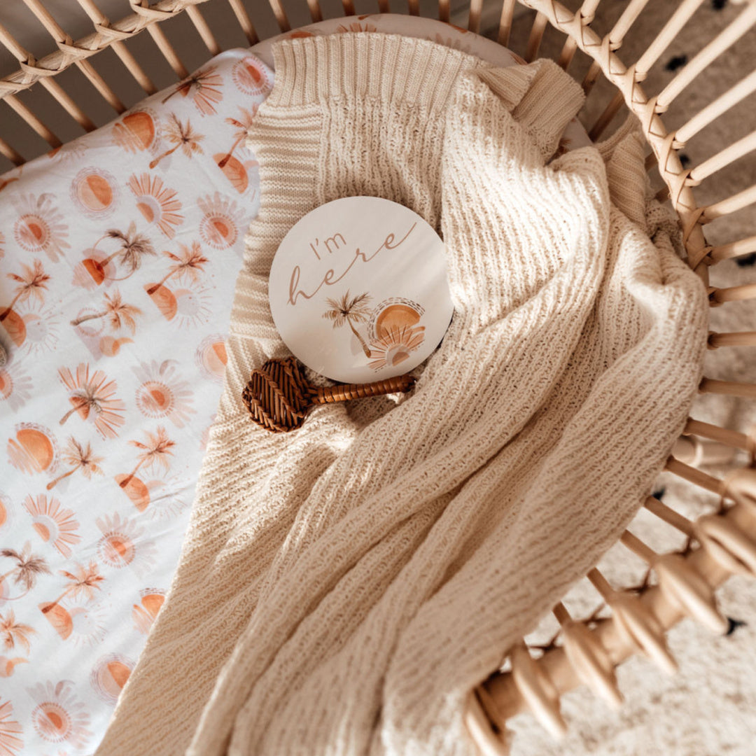 SNUGGLE HUNNY REVERSIBLE MILESTONE CARDS - PARADISE &amp; SUNRISE GOLD