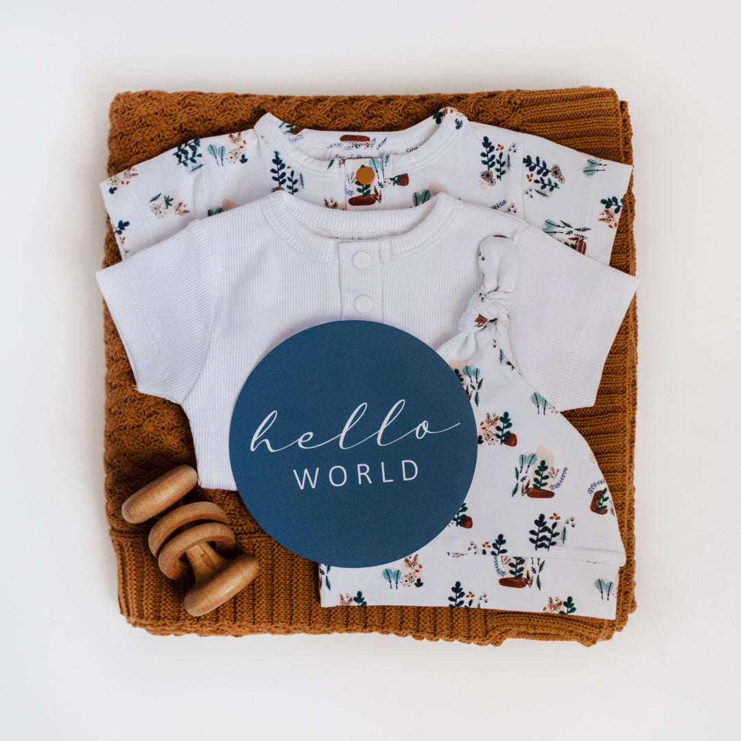 SNUGGLE HUNNY REVERSIBLE MILESTONE CARDS - NIGHTSHADE &amp; ROYAL BLUE