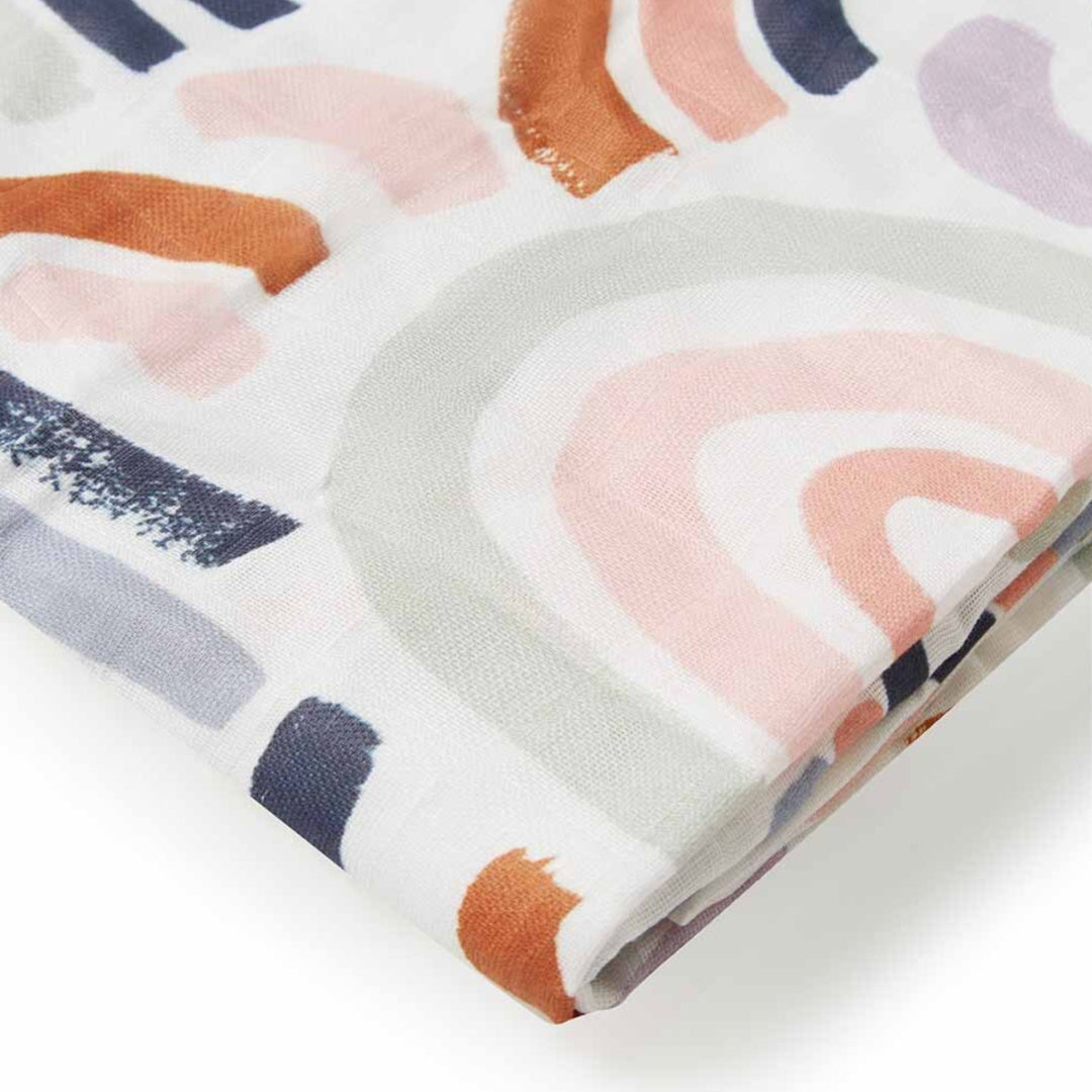 SNUGGLE HUNNY ORGANIC MUSLIN WRAP - RAINBOW BABY