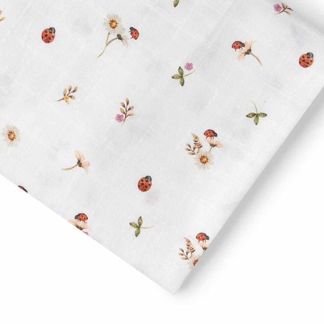 SNUGGLE HUNNY ORGANIC MUSLIN WRAP - LADYBUG