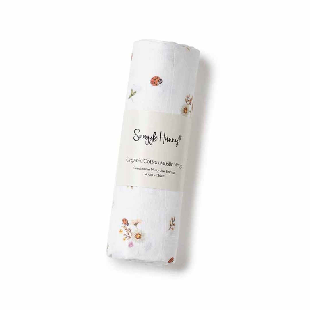 SNUGGLE HUNNY ORGANIC MUSLIN WRAP - LADYBUG