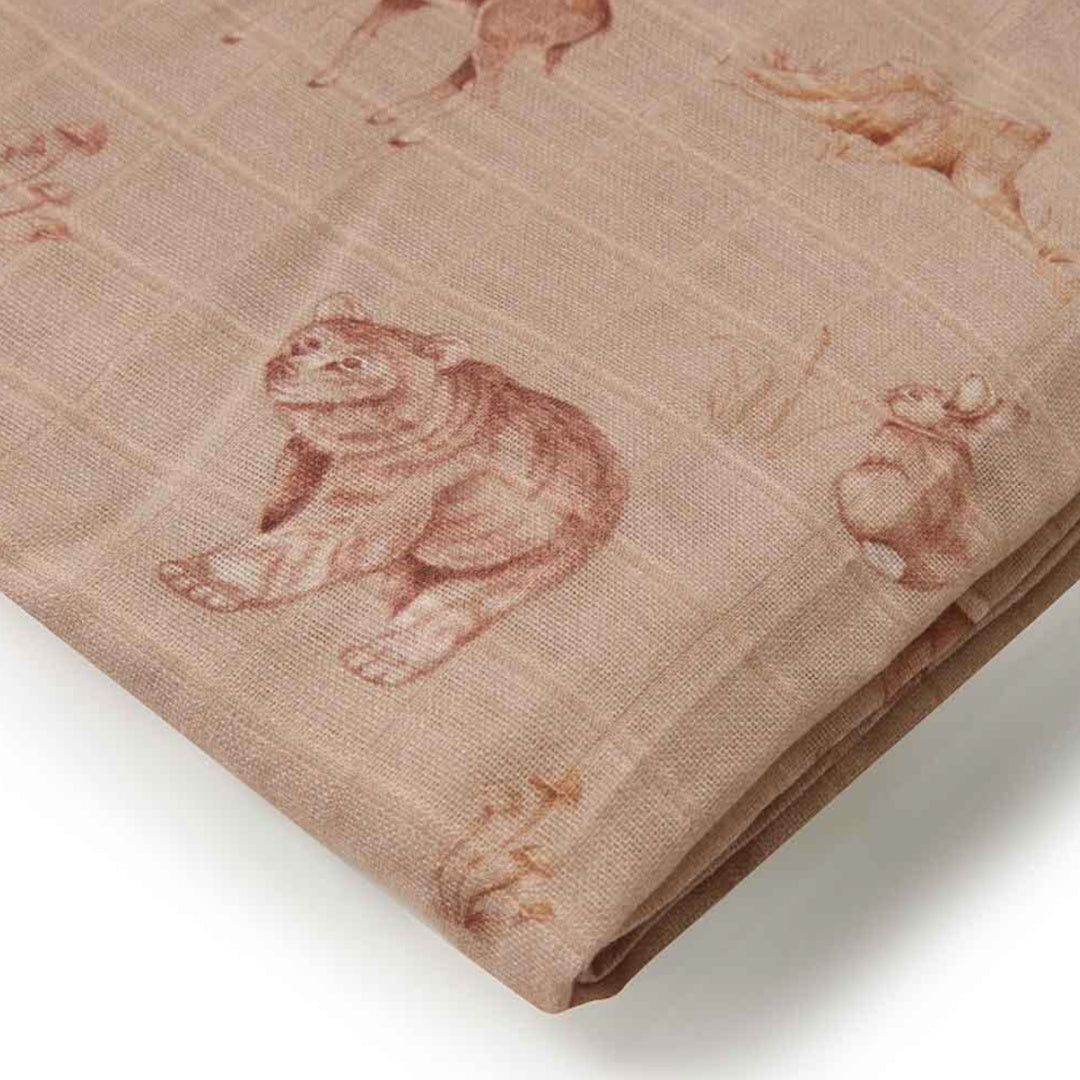 SNUGGLE HUNNY ORGANIC MUSLIN WRAP - WOODLAND