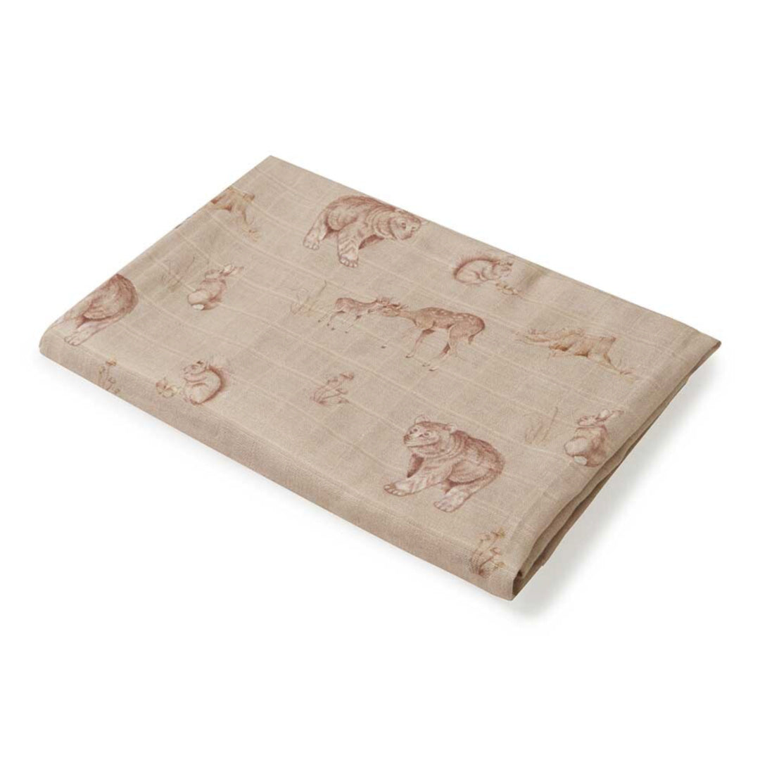 SNUGGLE HUNNY ORGANIC MUSLIN WRAP - WOODLAND