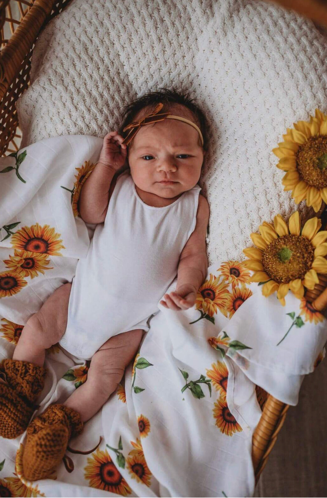 SNUGGLE HUNNY ORGANIC MUSLIN WRAP - SUNFLOWER