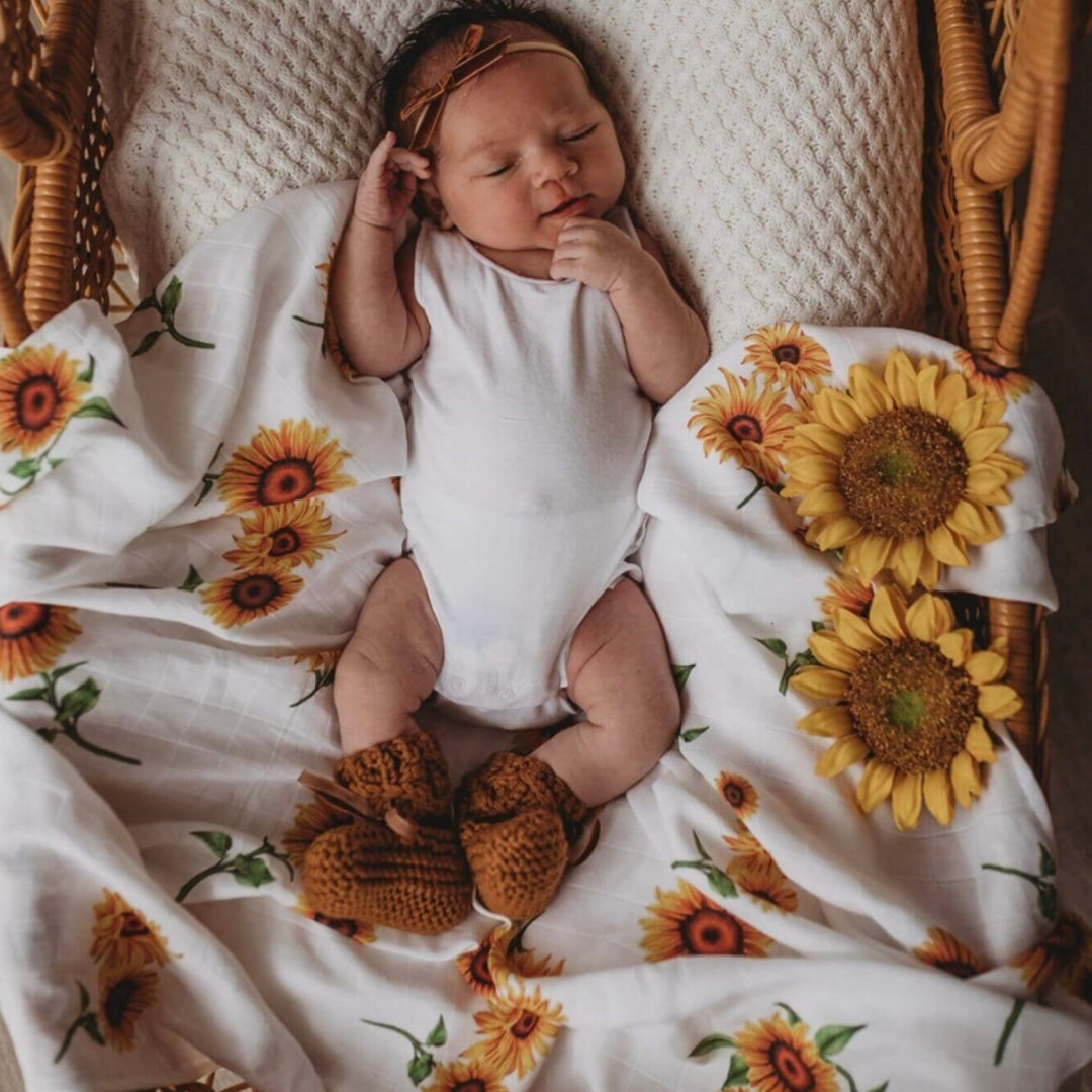 SNUGGLE HUNNY ORGANIC MUSLIN WRAP - SUNFLOWER