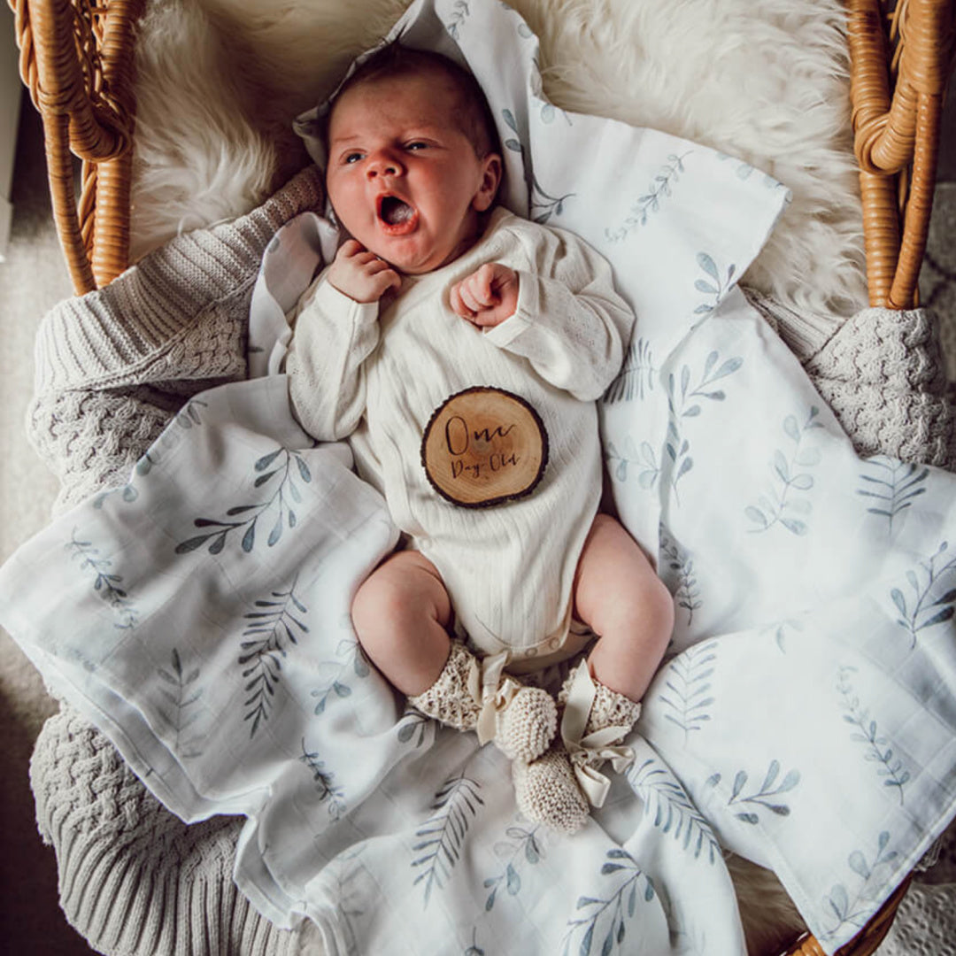 SNUGGLE HUNNY ORGANIC MUSLIN WRAP - WILD FERN