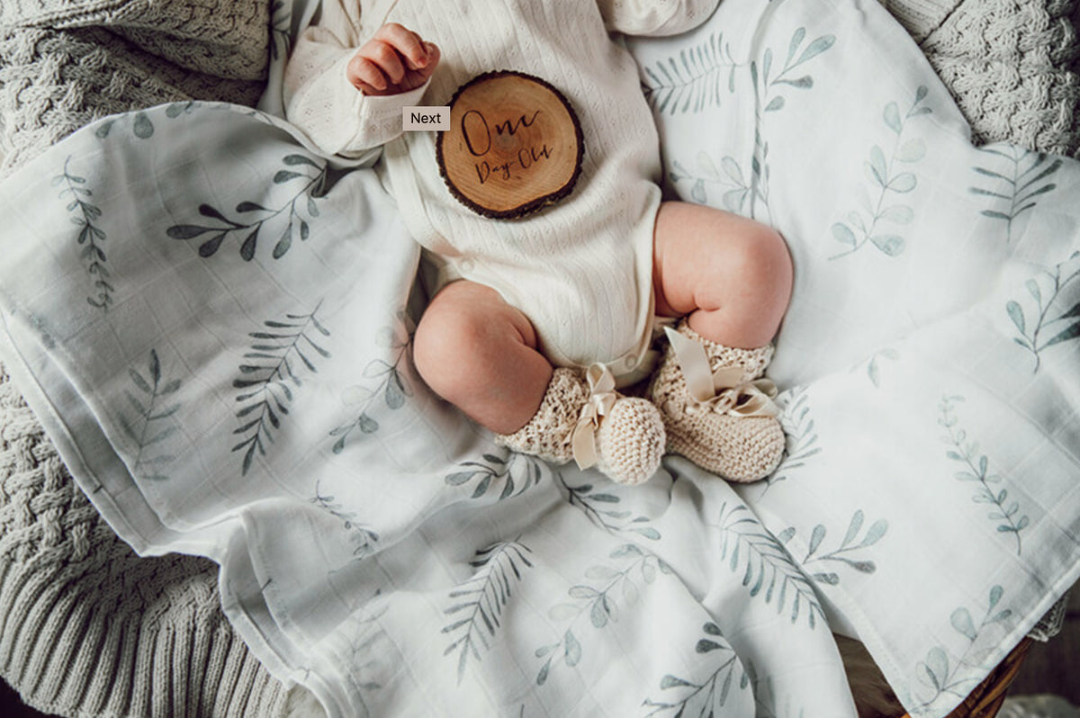 SNUGGLE HUNNY ORGANIC MUSLIN WRAP - WILD FERN