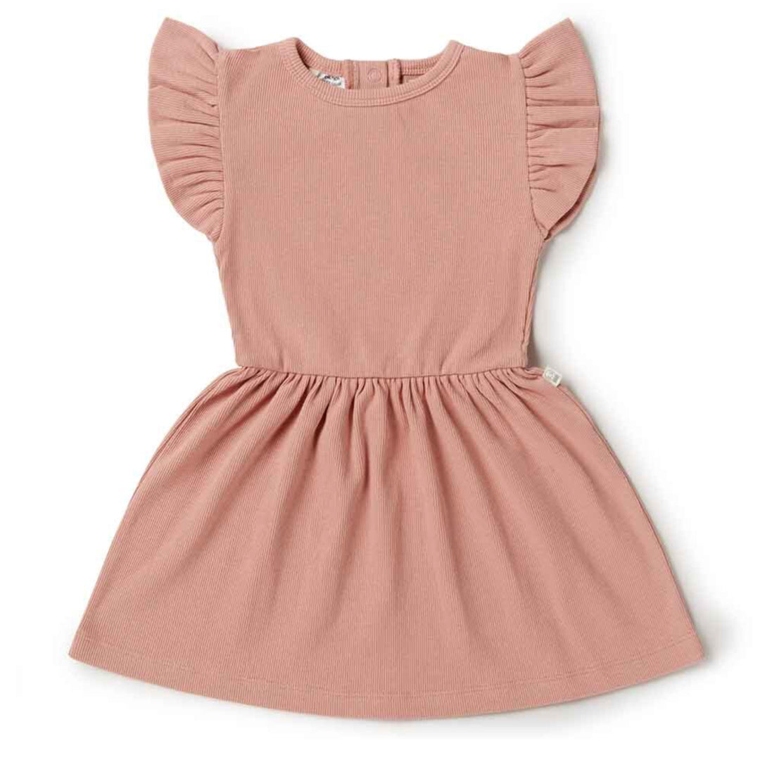SNUGGLE HUNNY ORGANIC DRESS - ROSE