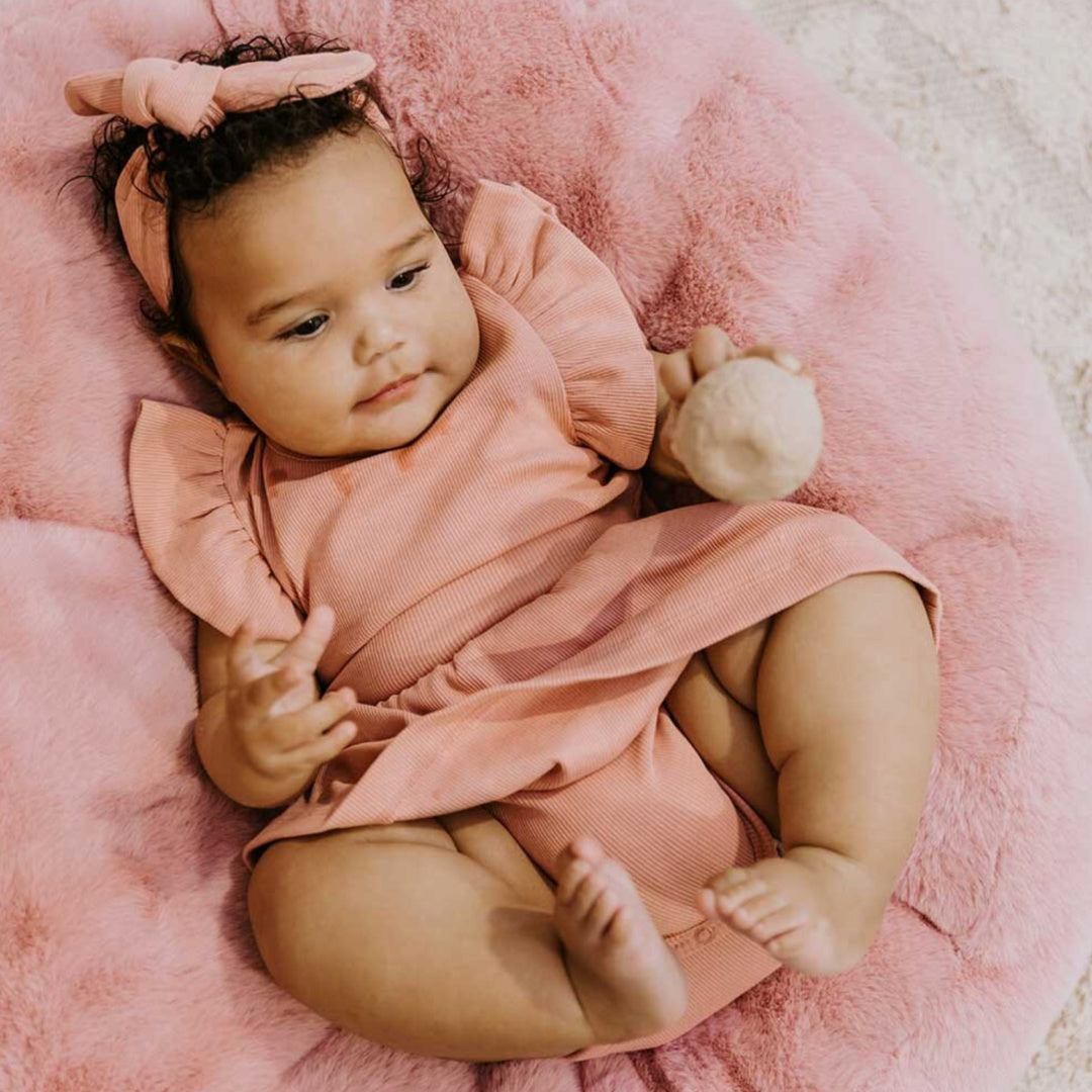 SNUGGLE HUNNY ORGANIC DRESS - ROSE