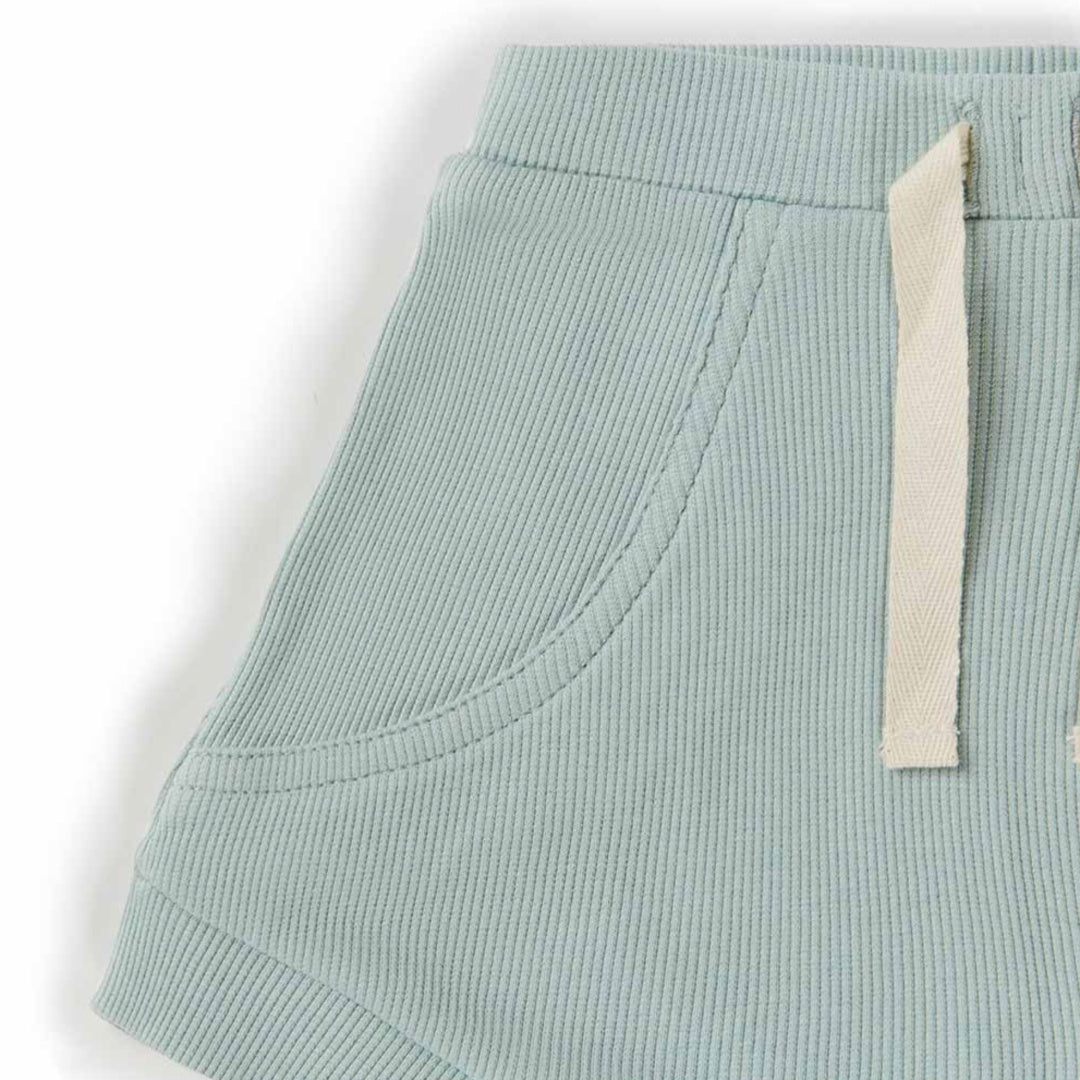 SNUGGLE HUNNY ORGANIC BABY SHORTS - SAGE