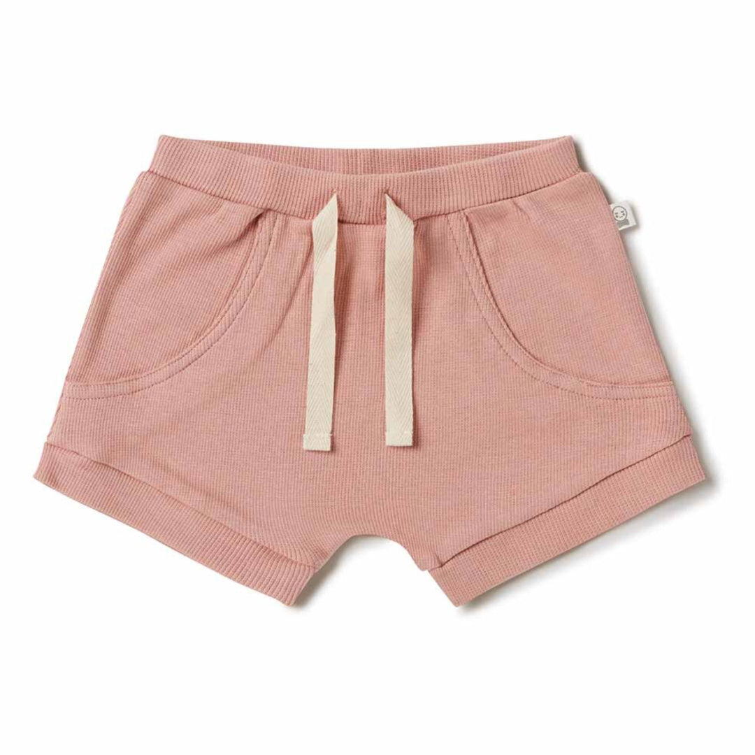 SNUGGLE HUNNY ORGANIC BABY SHORTS - ROSE