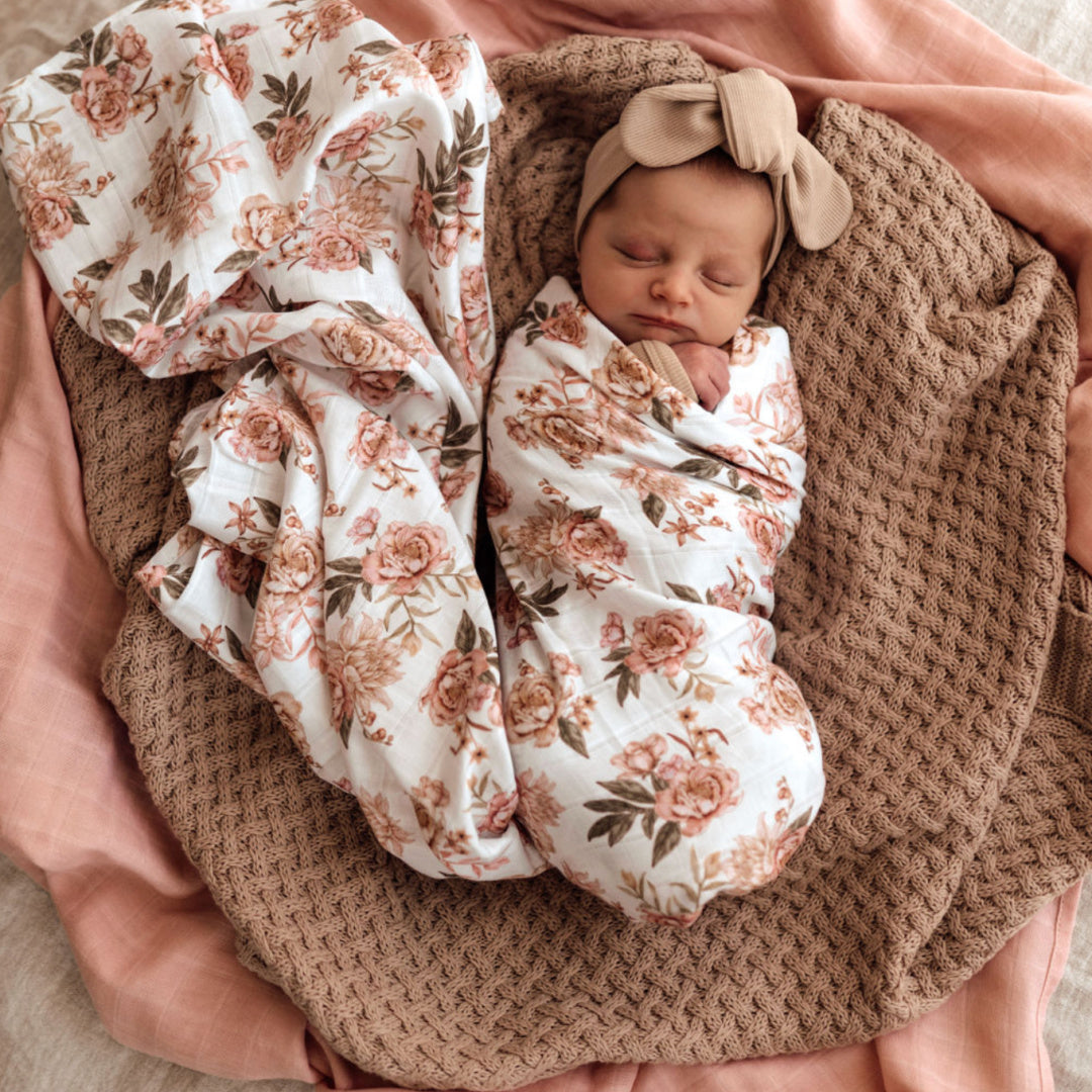 SNUGGLE HUNNY ORGANIC MUSLIN WRAP - ROSETTE