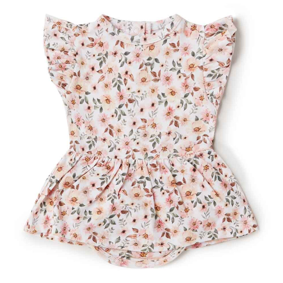 SNUGGLE HUNNY ORGANIC DRESS - SPRING FLORAL