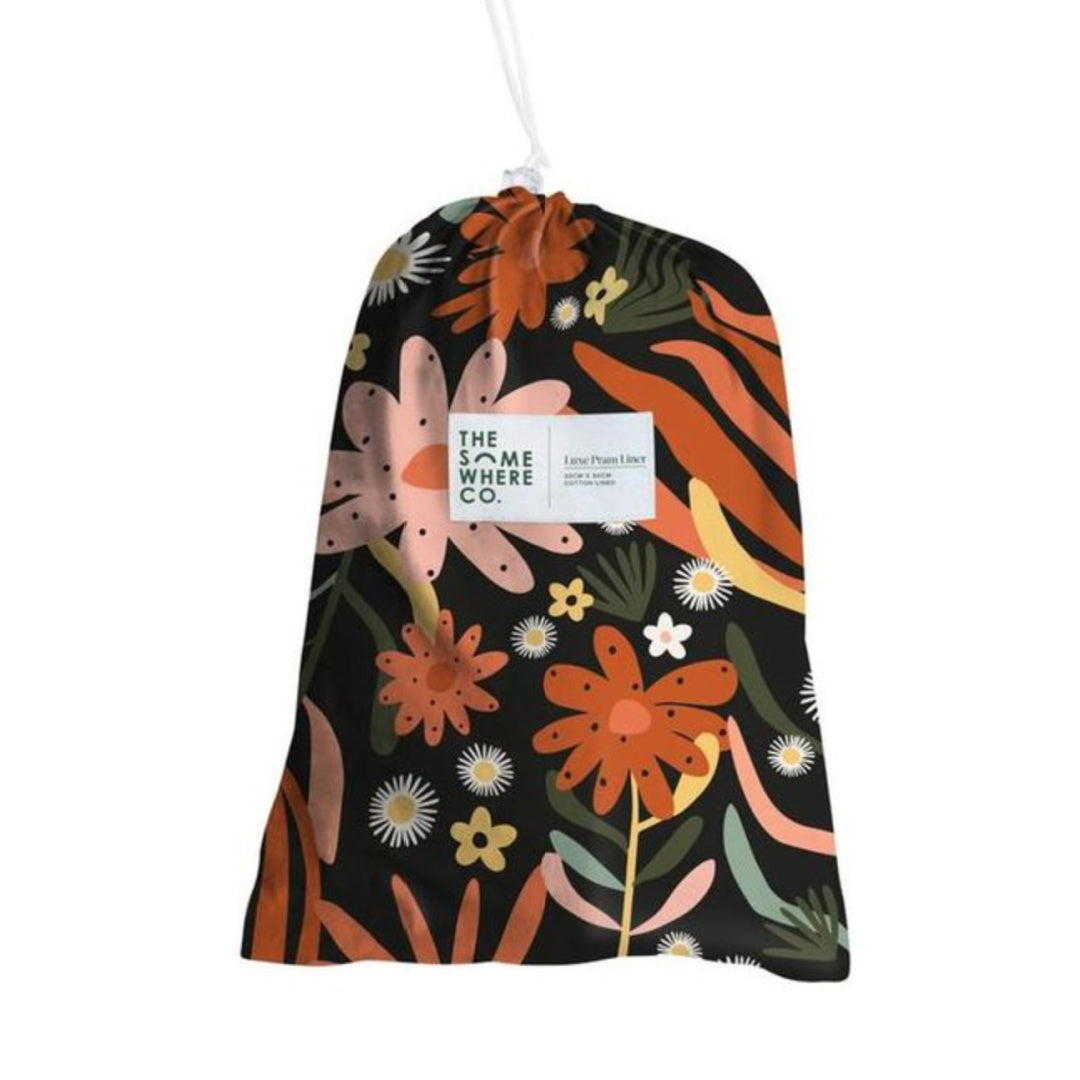 THE SOMEWHERE CO LUXE PRAM LINER  - AUBURN NIGHTS