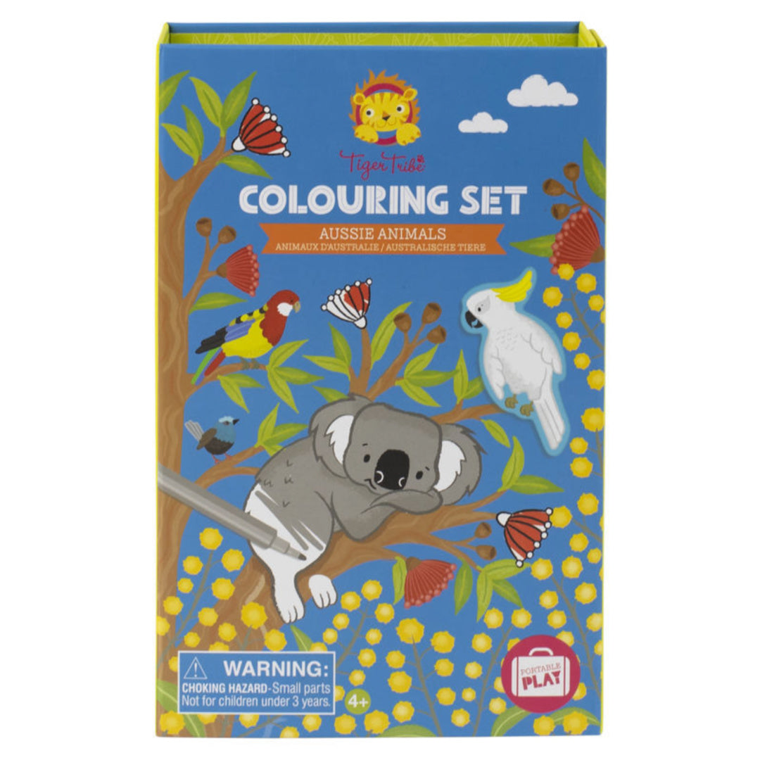 TIGER TRIBE COLOURING SET - AUSSIE ANIMALS