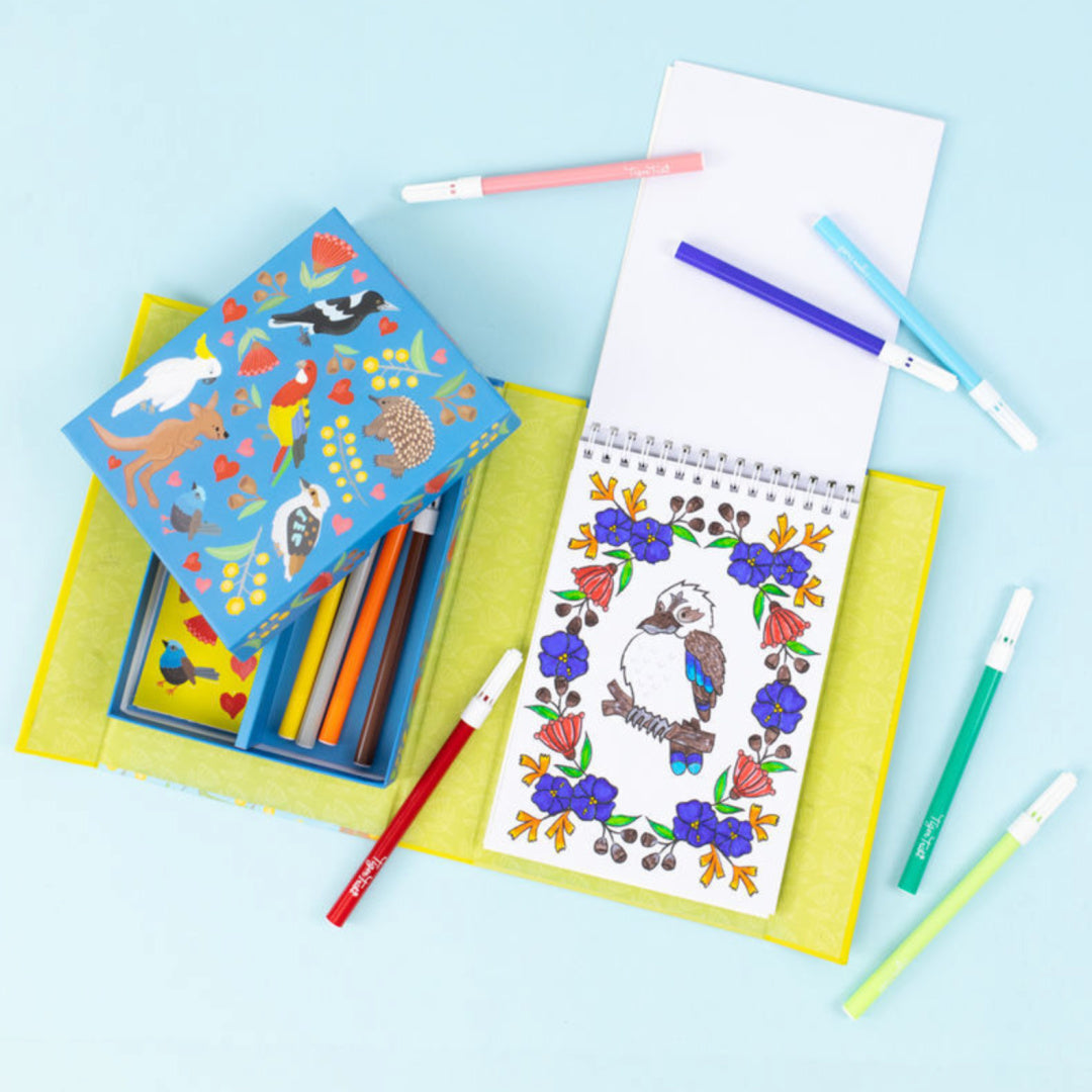 TIGER TRIBE COLOURING SET - AUSSIE ANIMALS