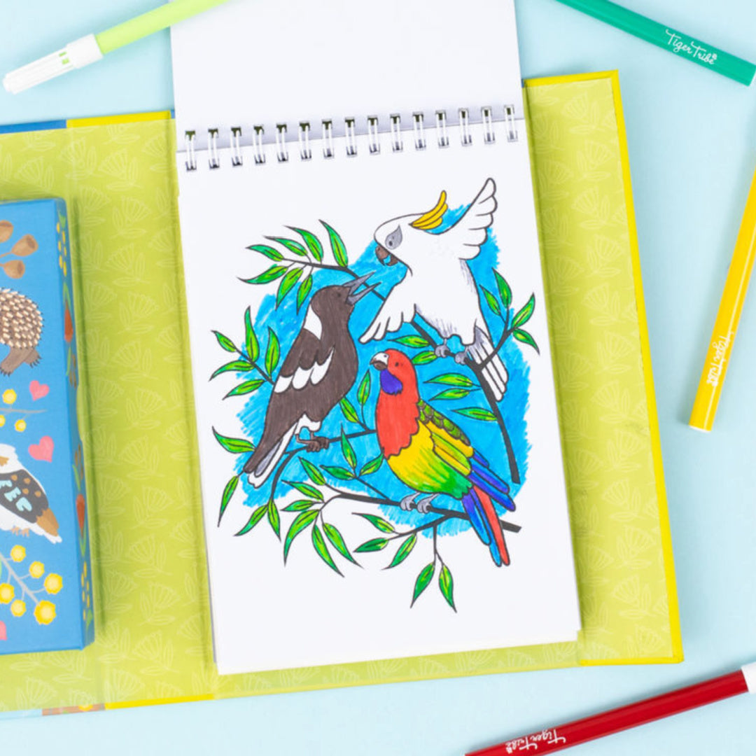 TIGER TRIBE COLOURING SET - AUSSIE ANIMALS