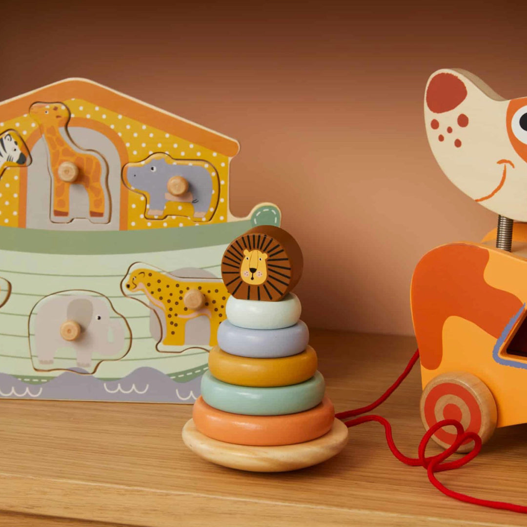 ZOOKABEE WOODEN LION TOWER RINGS