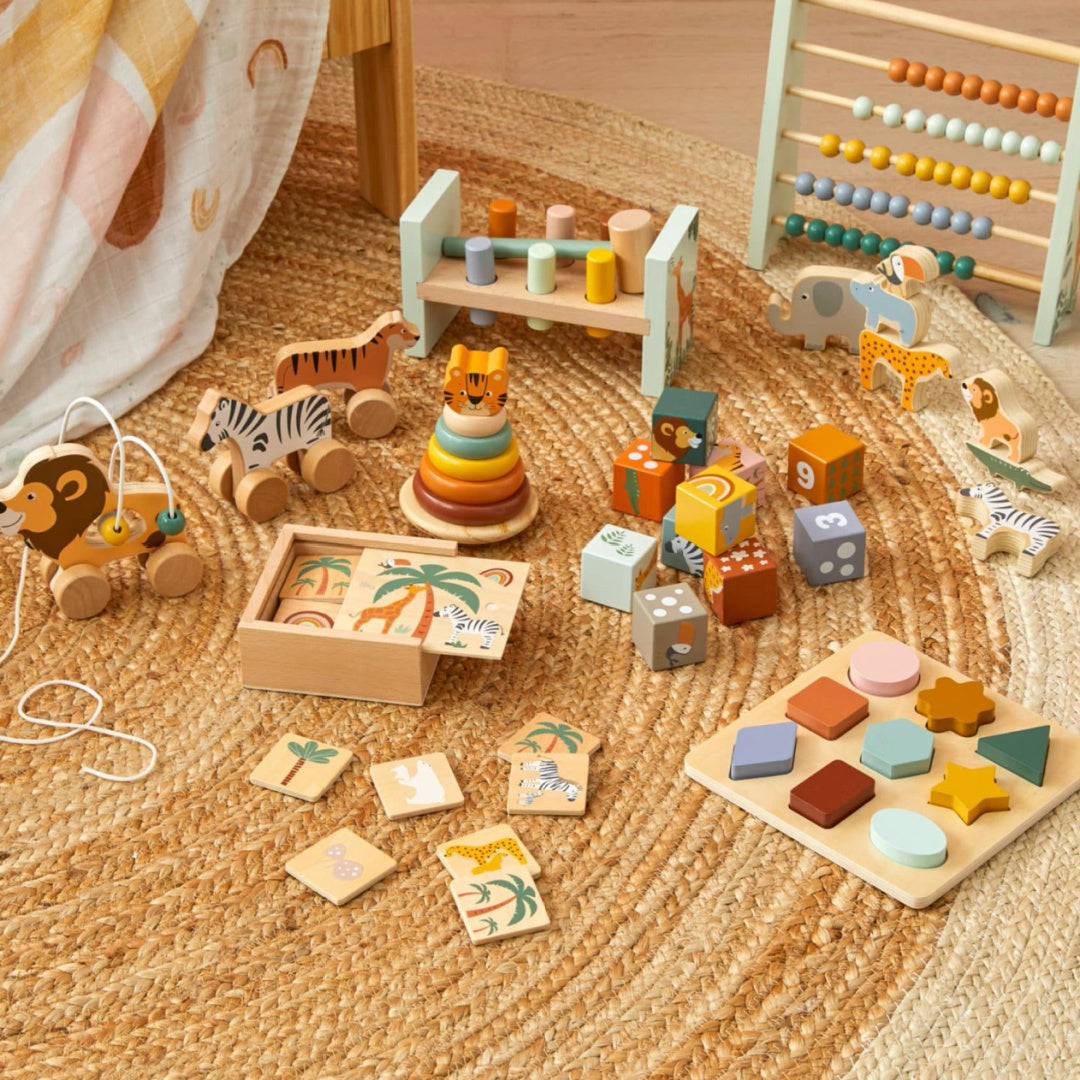 ZOOKABEE WOODEN FARM FUN ANIMALS SET